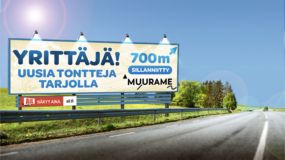Liikennemainos AIL referenssi muurame